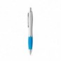 Bolígrafo con clip de metal y antideslizante Azul claro