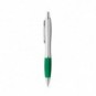 Bolígrafo con clip de metal y antideslizante Verde