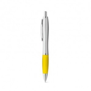 Bolígrafo con clip de metal y antideslizante Amarillo