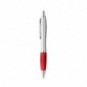Bolígrafo con clip de metal y antideslizante Rojo