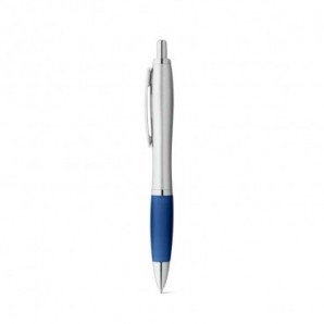 Bolígrafo con clip de metal y antideslizante Azul