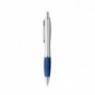 Bolígrafo con clip de metal y antideslizante Azul