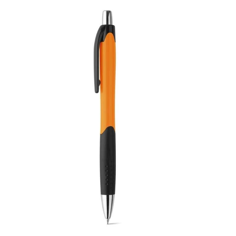 Bolígrafo de plástico y puntera antideslizante Naranja