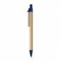 Bolígrafo de papel kraft y clip de madera Azul