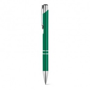 Bolígrafo de aluminio brillante tinta azul Verde