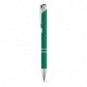 Bolígrafo de aluminio brillante tinta azul Verde