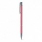 Bolígrafo de aluminio brillante tinta azul Rosa claro