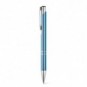 Bolígrafo de aluminio brillante tinta azul Azul claro