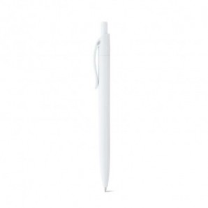 Bolígrafo blanco con clip en color Blanco