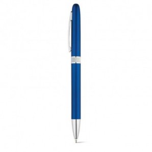 Bolígrafo con clip de metal y giro Azul real