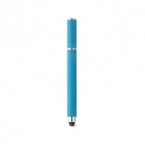 Bolígrafo en papel kraft con puntero Azul claro