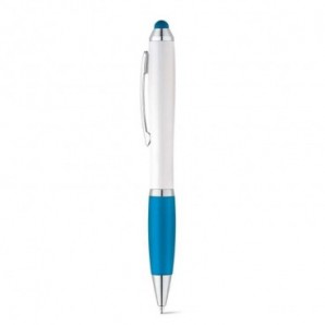 Bolígrafo con clip de metal y puntero tinta azul Azul claro