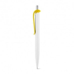 Bolígrafo de plástico y clip de color Amarillo