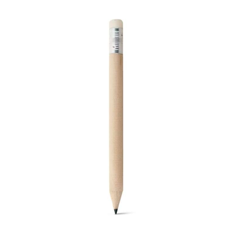 Mini lápiz de grafito afilado con goma Natural claro