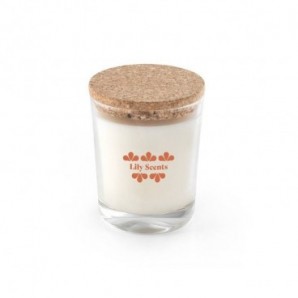 Vela perfumada en un vaso de cristal 180gr